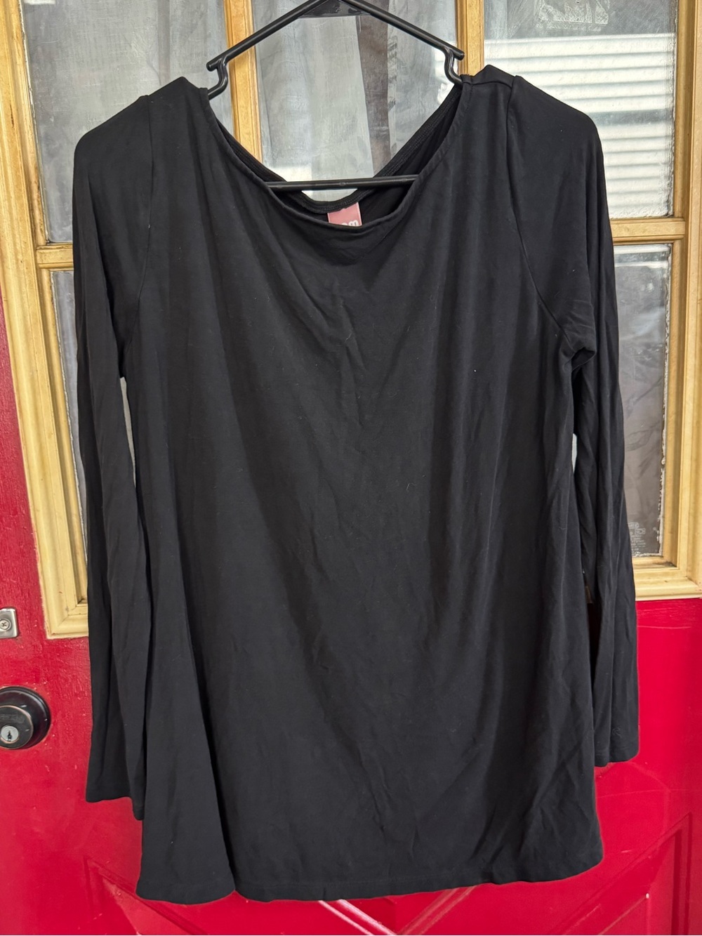 Nom Maternity Liv Long Sleeve Crew Neck Tee Black XS